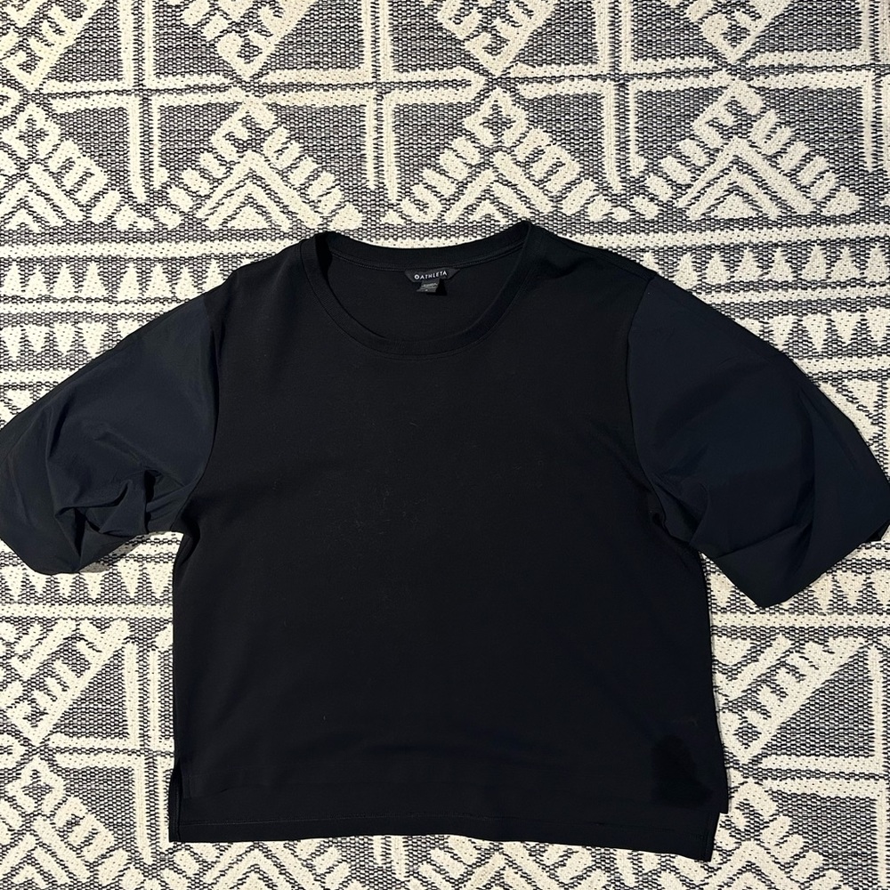 Athleta Black Short Sleeve Tee